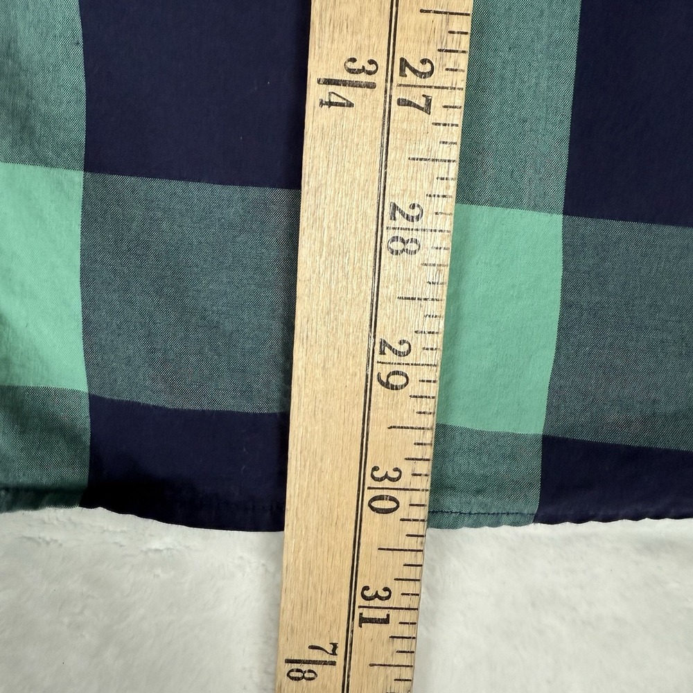 Untuckit XXXL Long Sleeve Buffalo Check Blue Green Shirt Bonarda Plaid - Picture 4 of 7